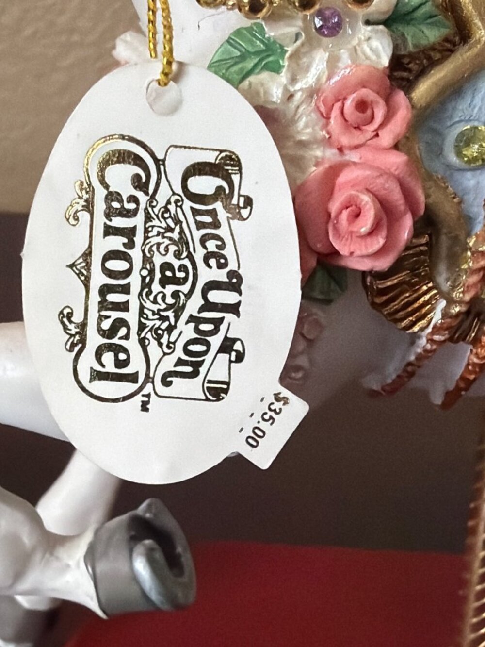 Sheldon Vaughn Garden Rose Once Upon a Carousel Horse Carlton Cards LE 5000 - Picture 2 of 16